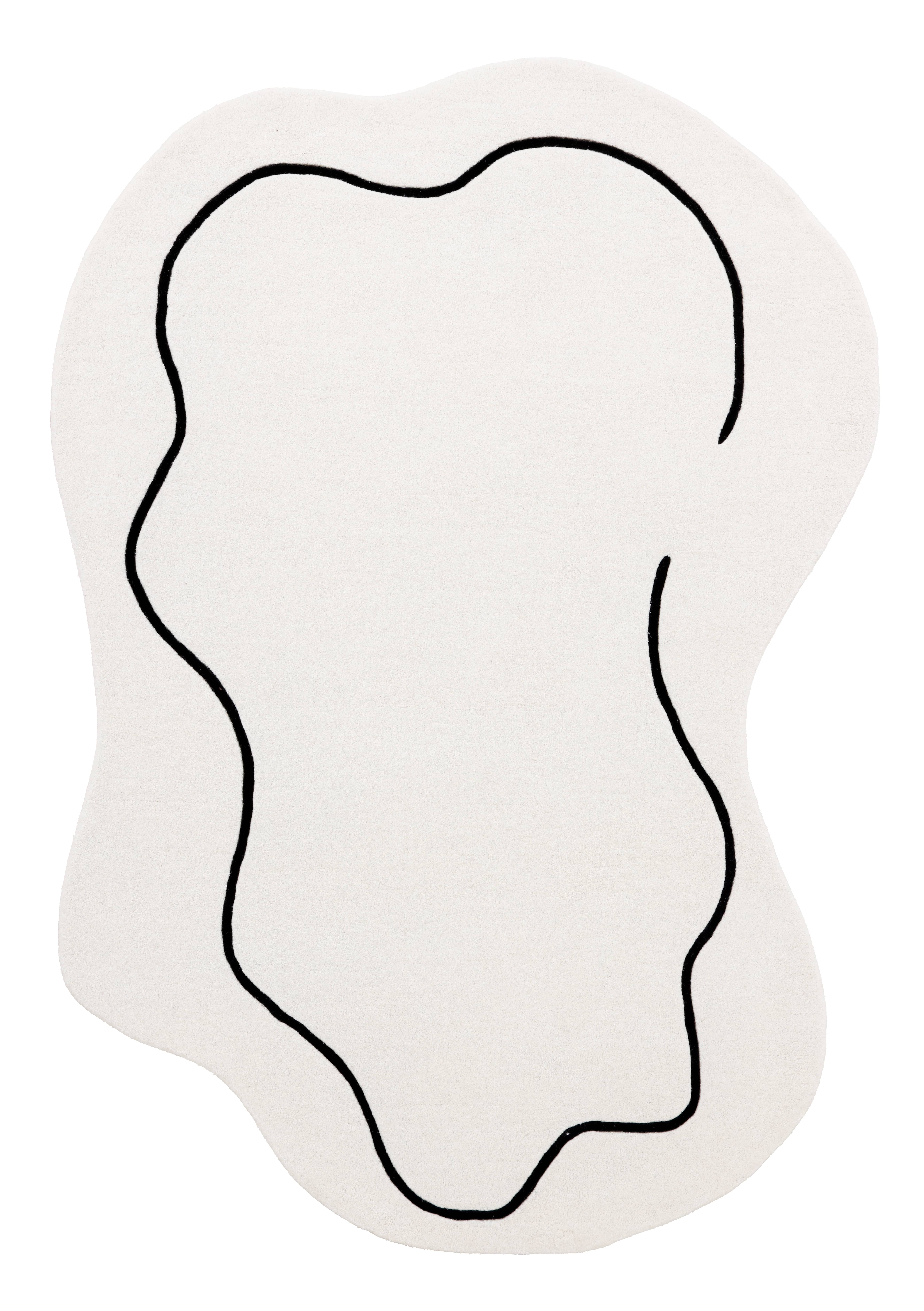 Moderner Teppich Loop Ivory